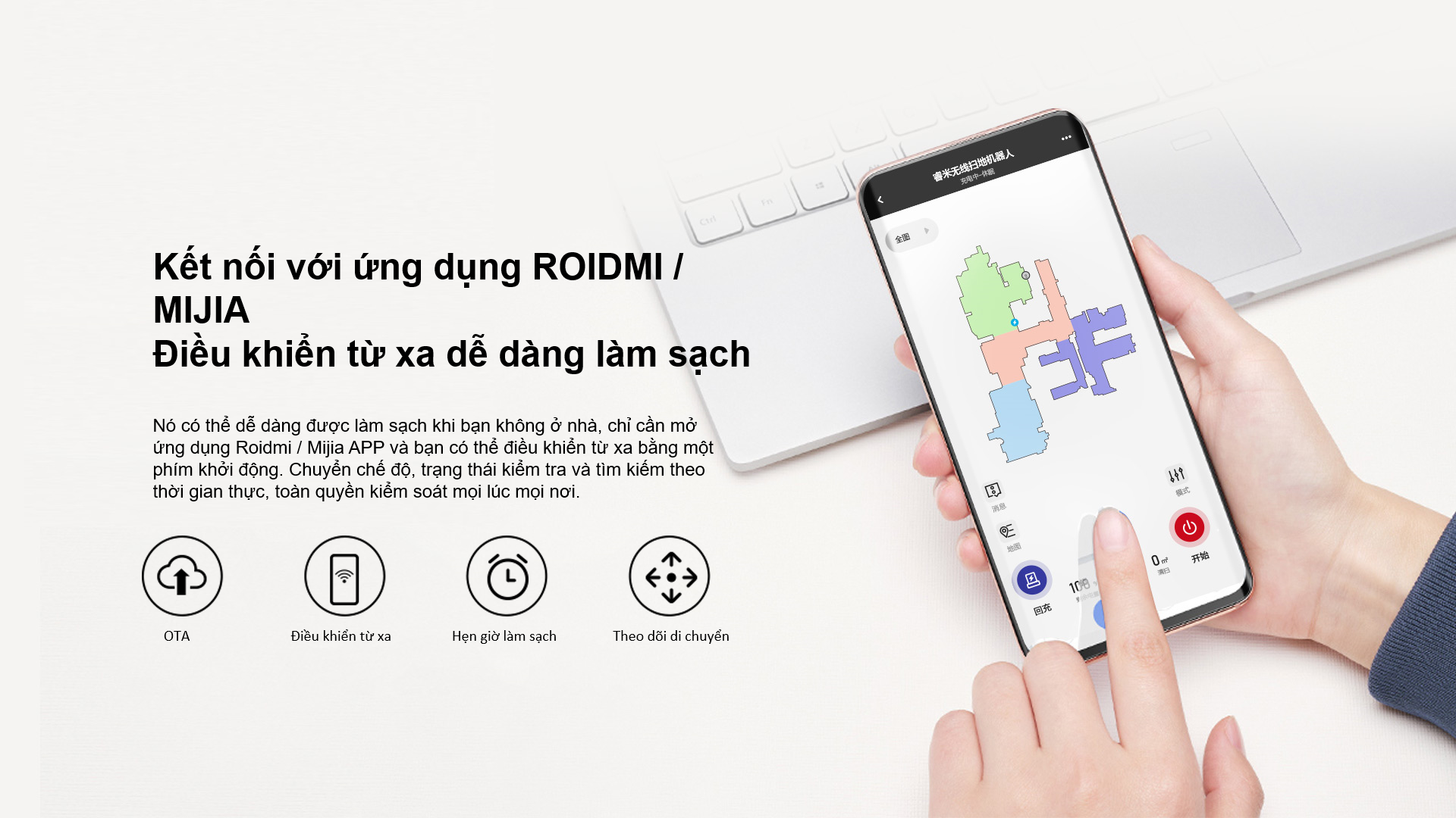 Điều khiển qua App tiện lợi, dễ dàng ngay cả khi bạn không có ở nhà