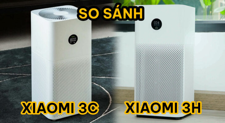 máy lọc không khí xiaomi 3c và 3h