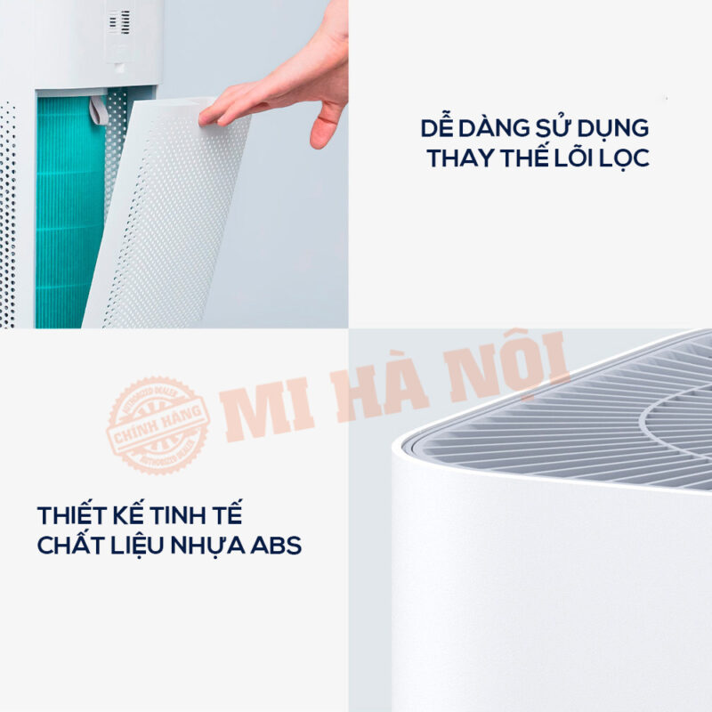 Thiết kế máy lọc không khí Xiaomi Air Purifier 4 tinh tế, dễ dàng thay thế lõi lọc