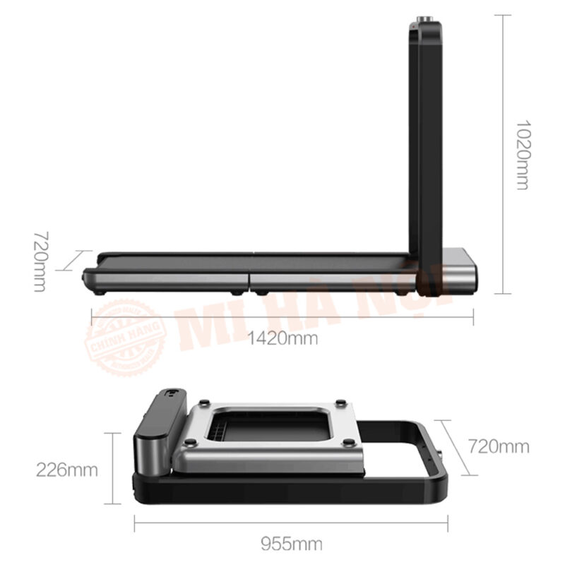 Kích thước máy chạy bộ Xiaomi Kingsmith X21 nhỏ, tiện lợi gấp gọn