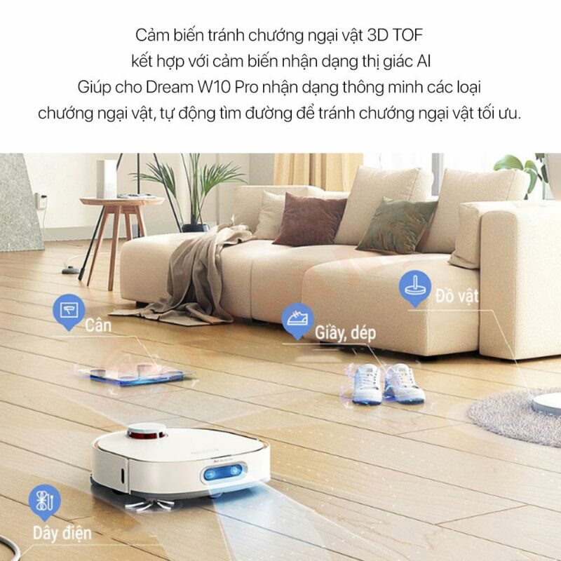 Robot Hút Bụi Lau Nhà Dreame Bot W10 Pro