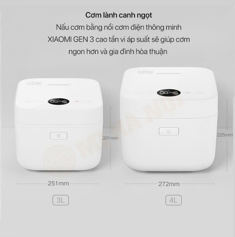 Nồi cơm điện 3L - 4L Xiaomi Gen 3 cao tần chính hãng - Mi Hà Nội 