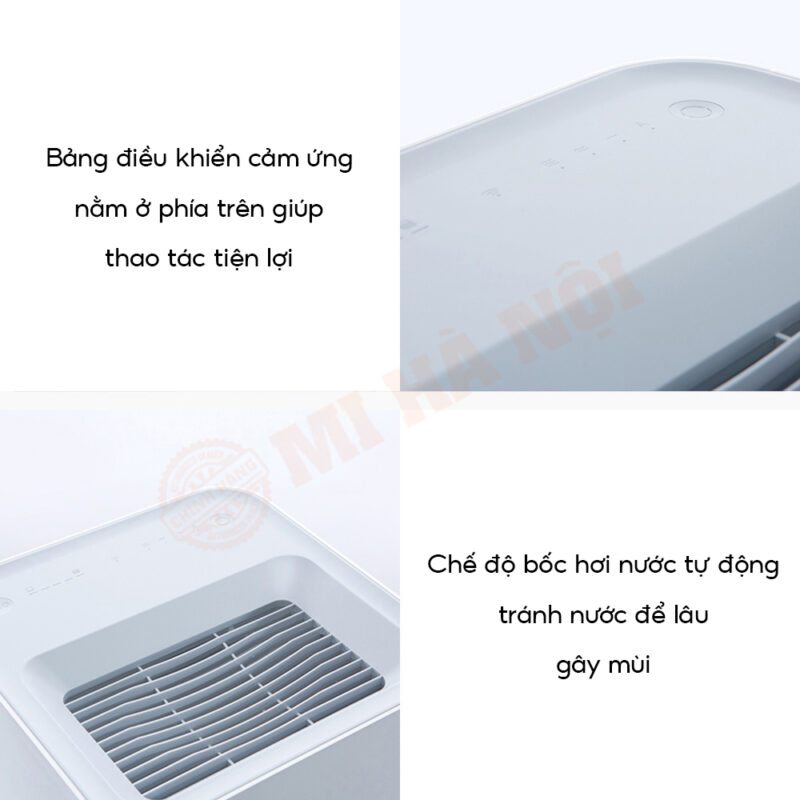 Tự động làm bay hơi nước thừa để ngăn mùi tiềm ẩn hoặc vi khuẩn sinh sôi