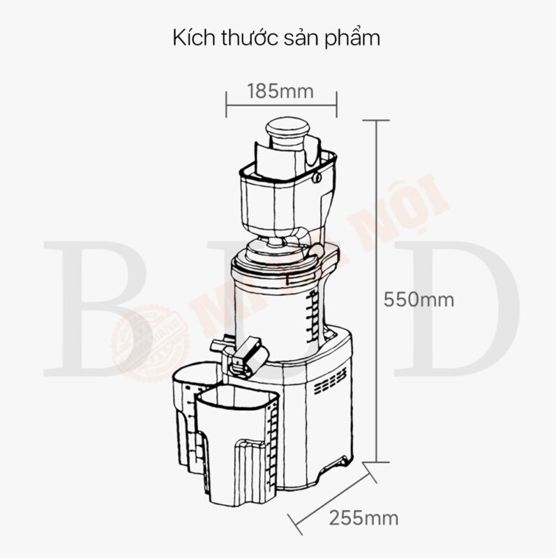 Kích thước sản phẩm cực kỳ nhỏ gọn, phù hợp với mọi không gian