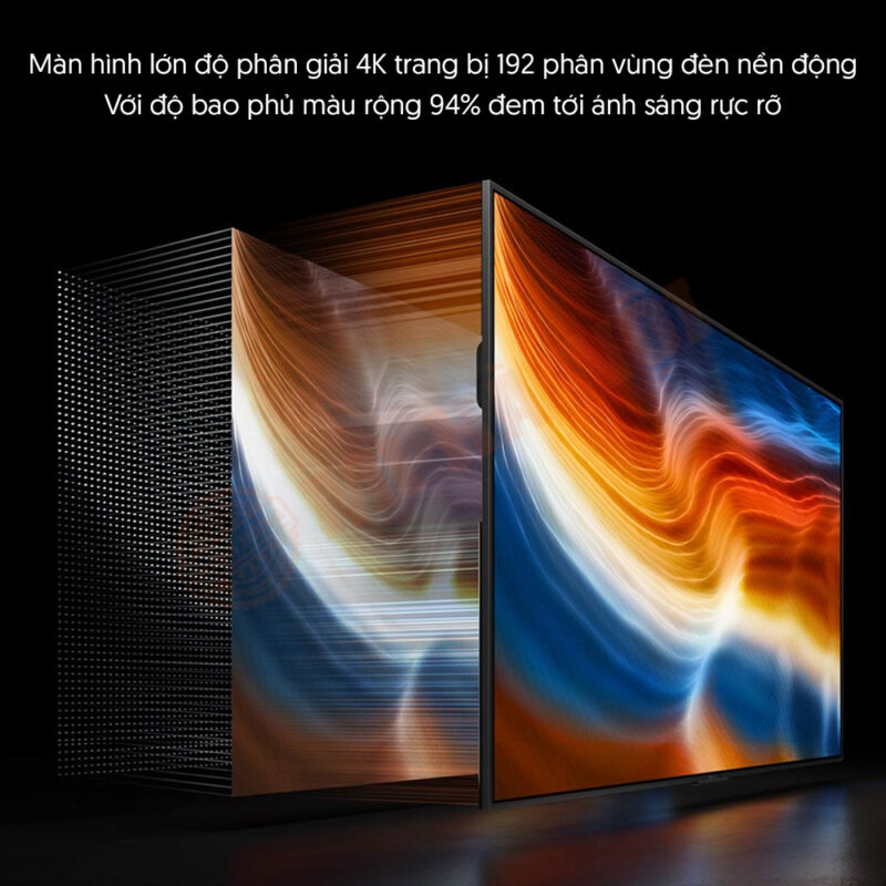 Redmi Max 98 inch có thể truyền tải hình ảnh được sắc nét và mượt mà nhất, đem lại trải nghiệm chân thực, tuyệt vời nhất cho người dùng