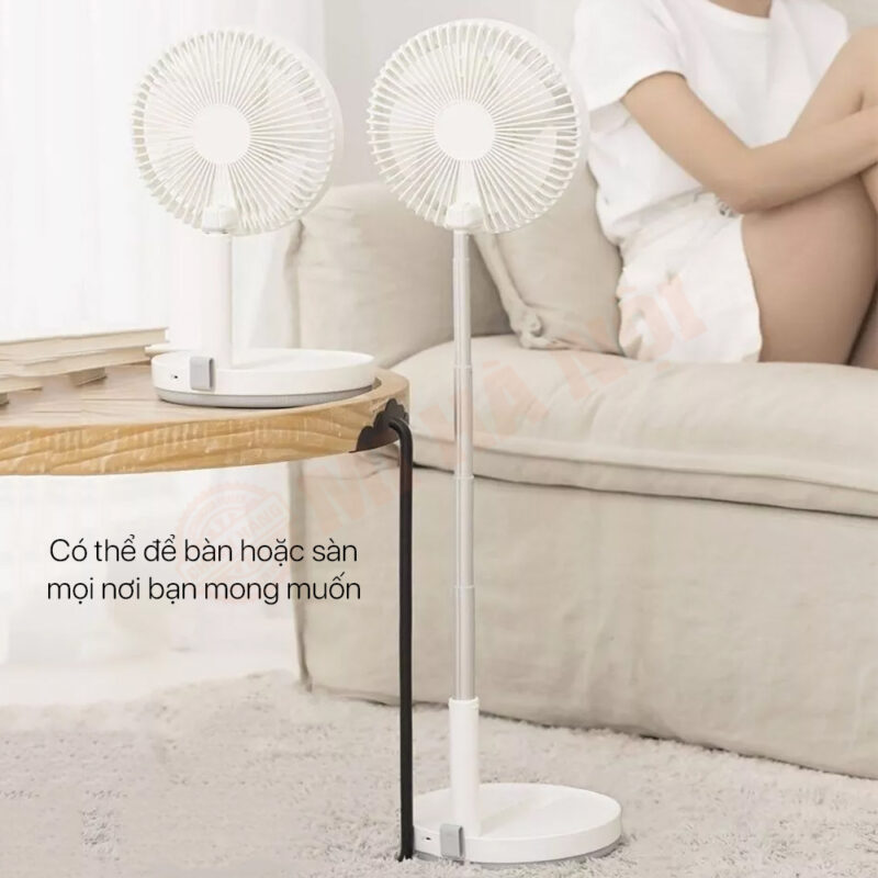 Quạt tích điện gấp gọn Xiaomi 3Life 008 - Linh hoạt điều chỉnh chiều cao 37-93cm