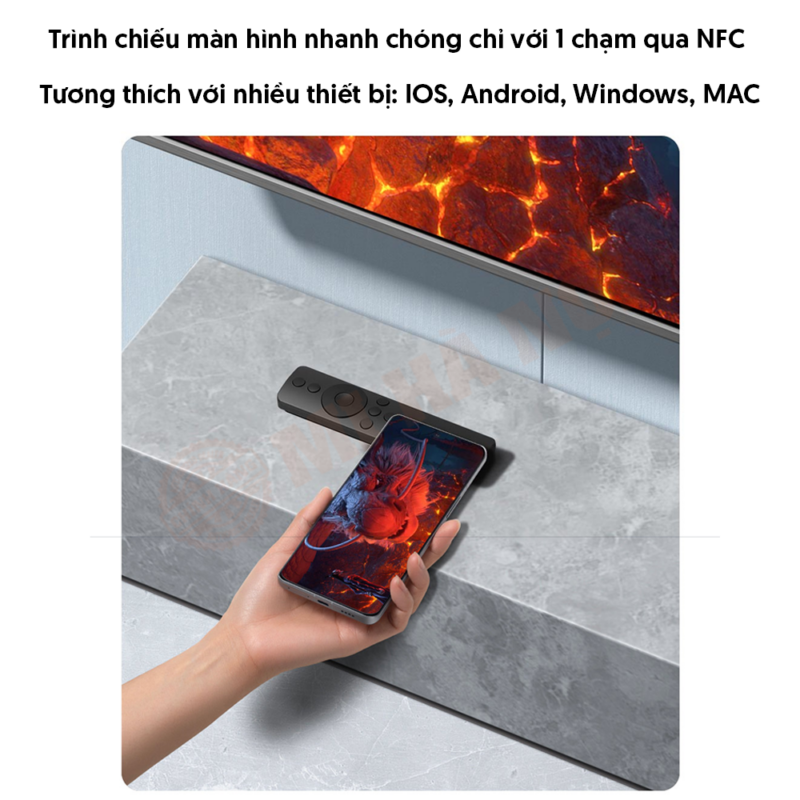 Tivi Xiaomi S65 hỗ trợ trình chiếu màn hình một chạm NFC