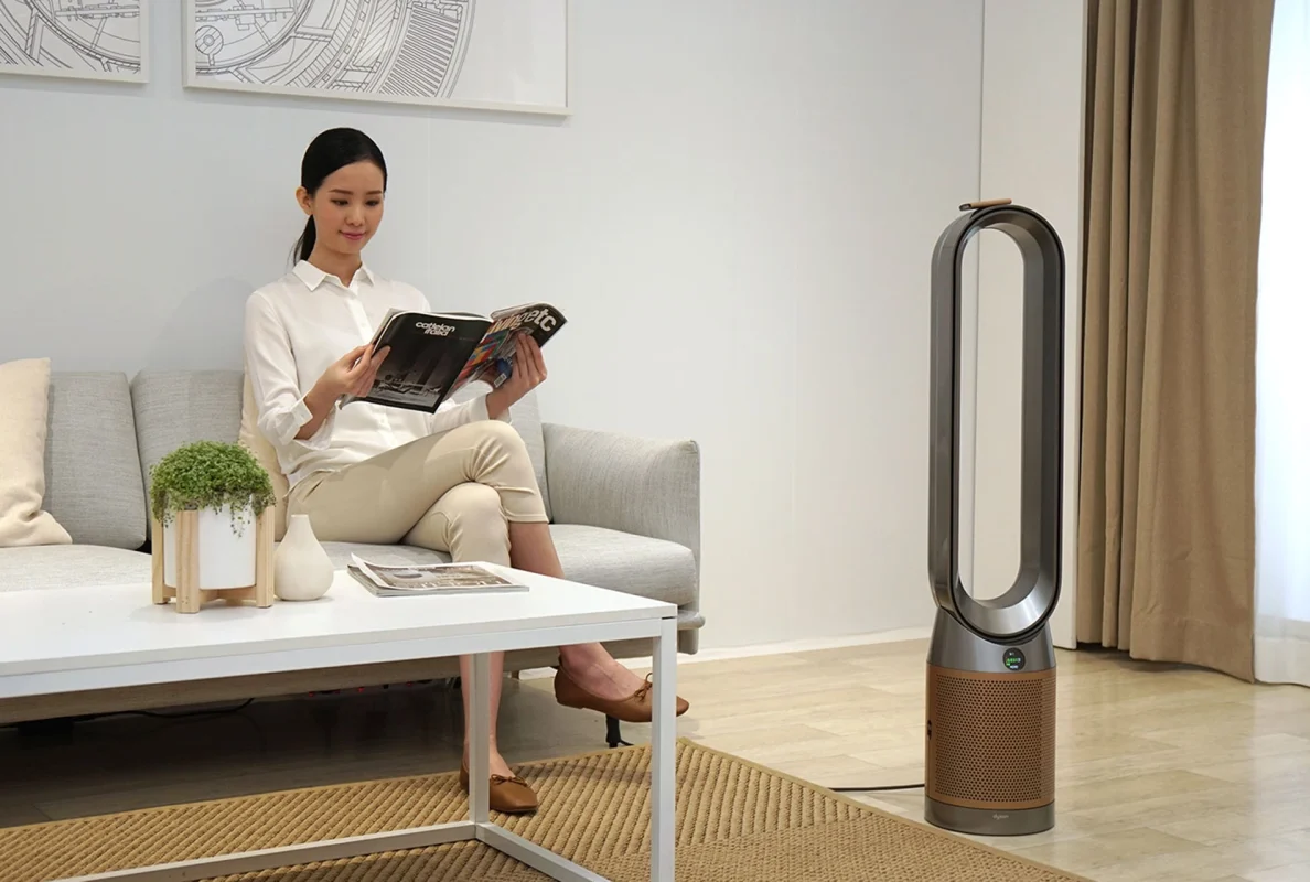 DYSON TP09 có công nghệ lọc không khí bằng quạt hút thông minh giúp mang lại không khí trong lành