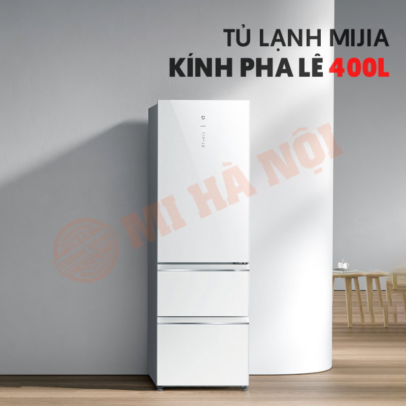 Xiaomi Mijia 400L với thiết kế mặt kính pha lê