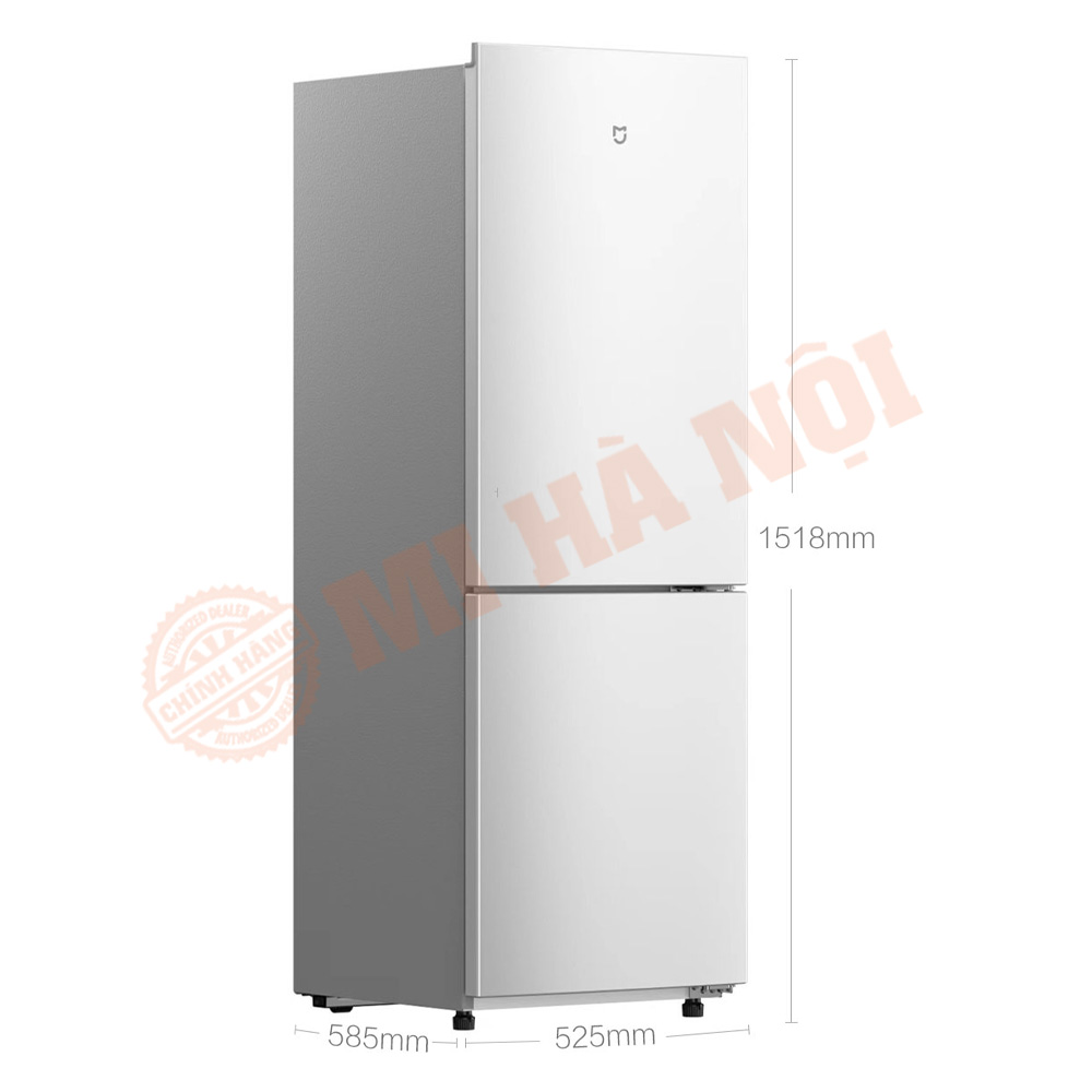 Kích thước chi tiết của Tủ lạnh hai cánh Xiaomi Mijia 185L 