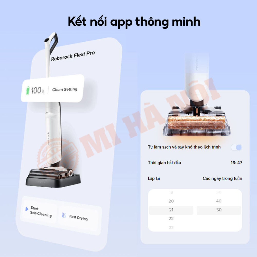 Roborock Flexi Pro kết nối điều chỉnh trên App thông minh