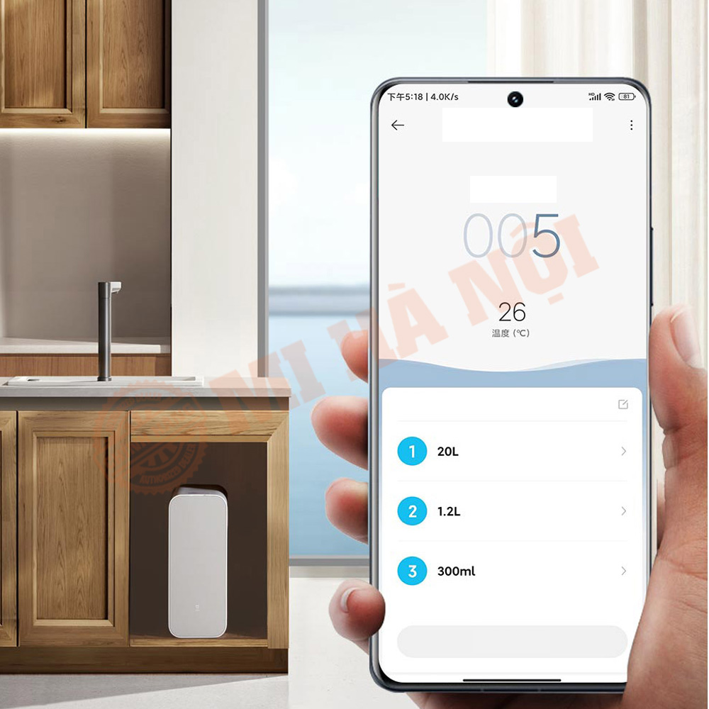 Kết nối máy lọc nước Xiaomi theo dõi trực tiếp tuổi thọ lõi lọc ngay trên điện thoại