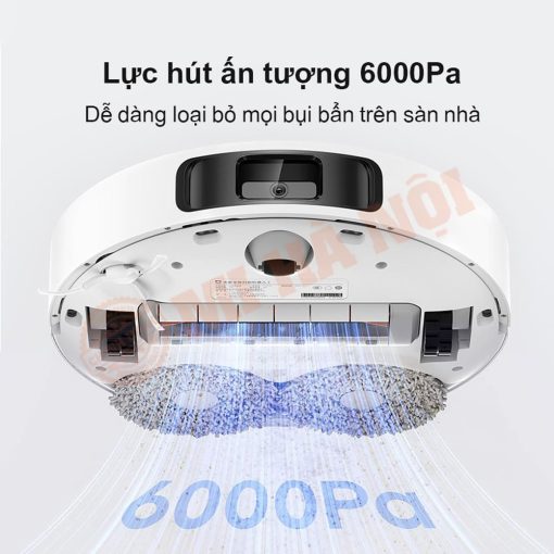 Lực hút 6000Pa và công nghệ lau làm sạch hiệu quả