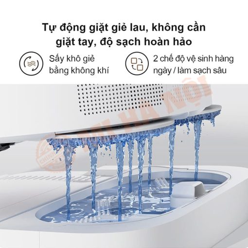 Tự động giặt sạch và thổi khô khăn lau