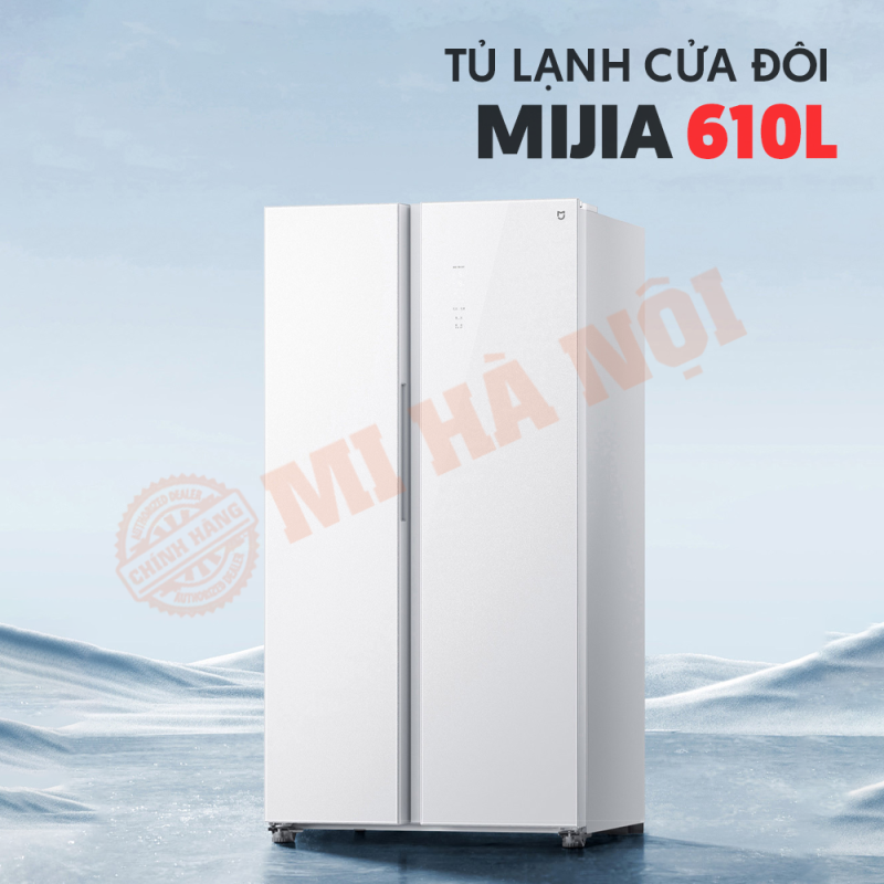 Tủ lạnh 2 cánh Xiaomi Mijia 610L – Phiên bản trắng pha lê