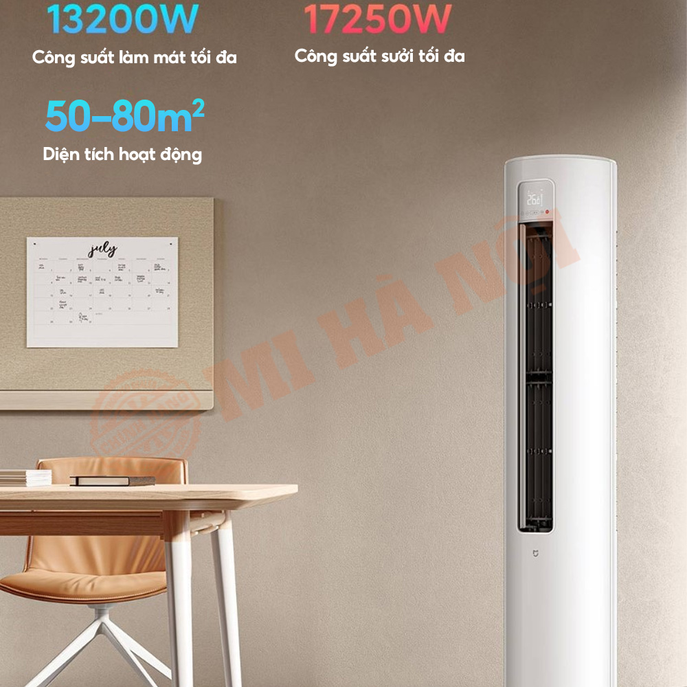 Điều Hòa Cây Xiaomi Mijia sở hữu công suất mạnh mẽ lên đến 45000BTU