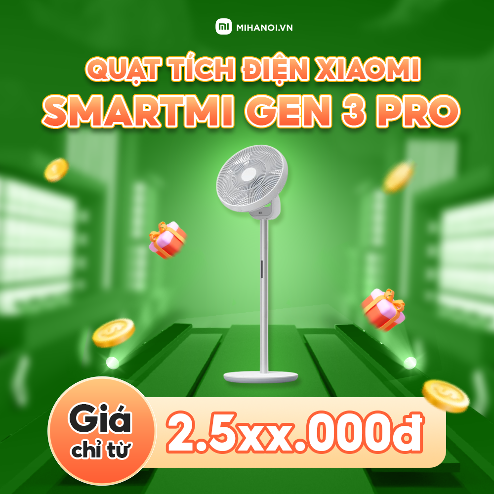 Quạt tích điện đối lưu Xiaomi Smartmi Gen 3 Pro