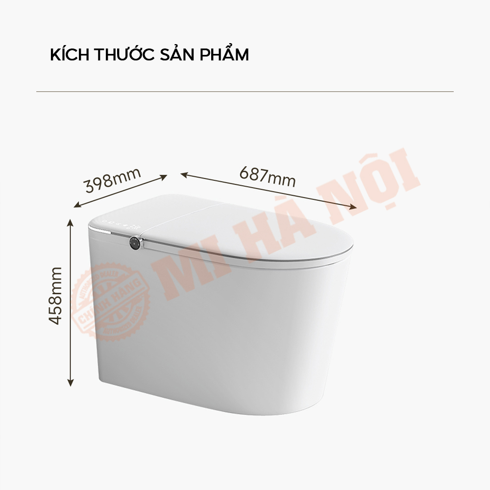 Kích thước bồn cầu thông minh Xiaomi M9