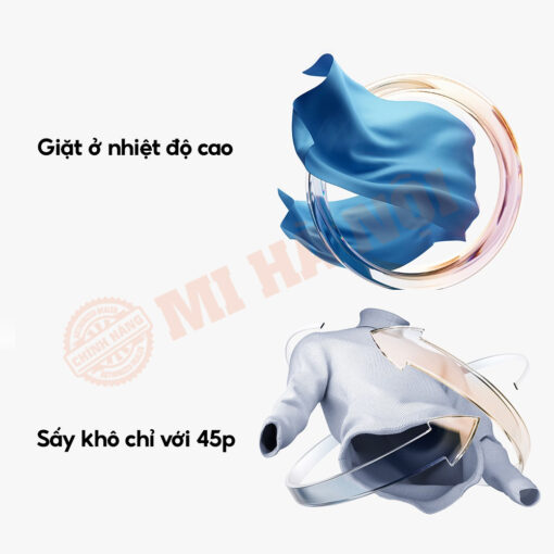 Công nghệ sấy quần áo ở nhiệt độ thấp của Mijia giữ nhiệt độ chính xác từ 55°C - 60°C