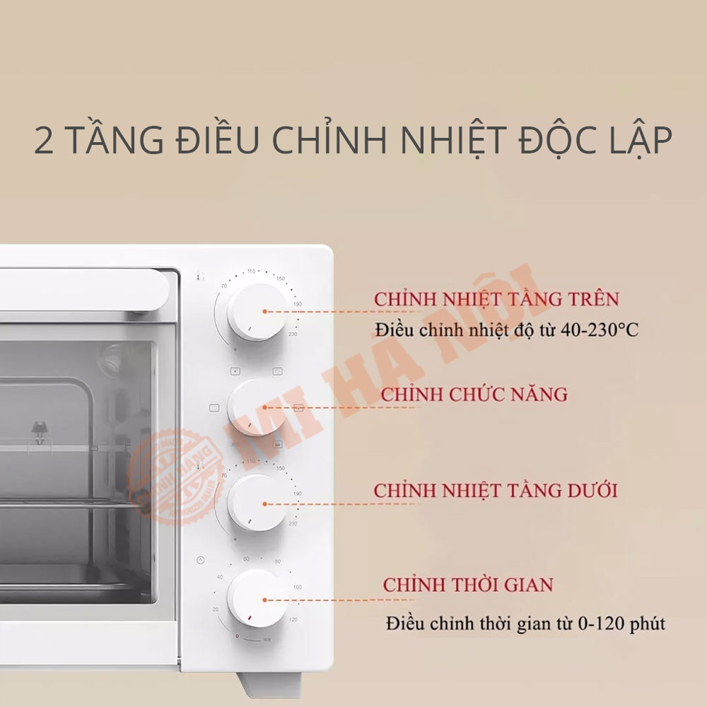 Điều chỉnh nhiệt độ phù hợp nướng bánh Trung thu bằng lò nướng 