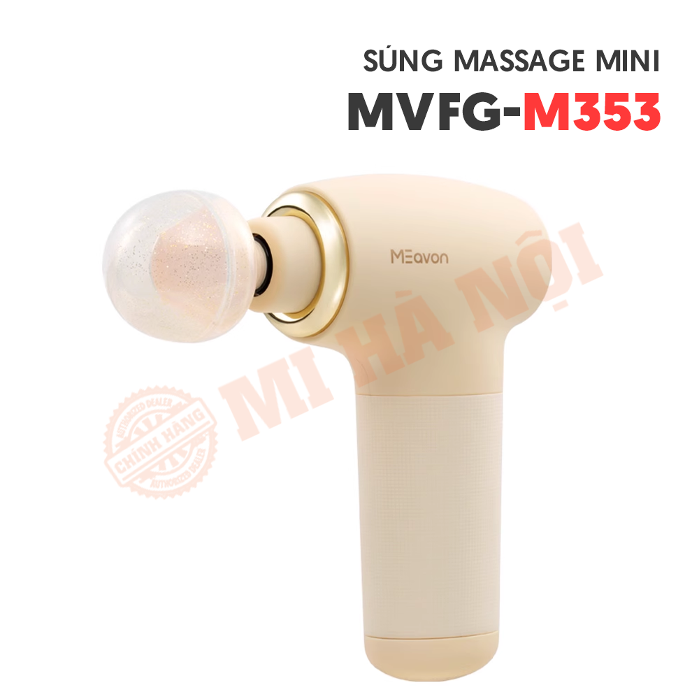 Máy massage mini meavon MVFG-M353 kèm 4 đầu massgae