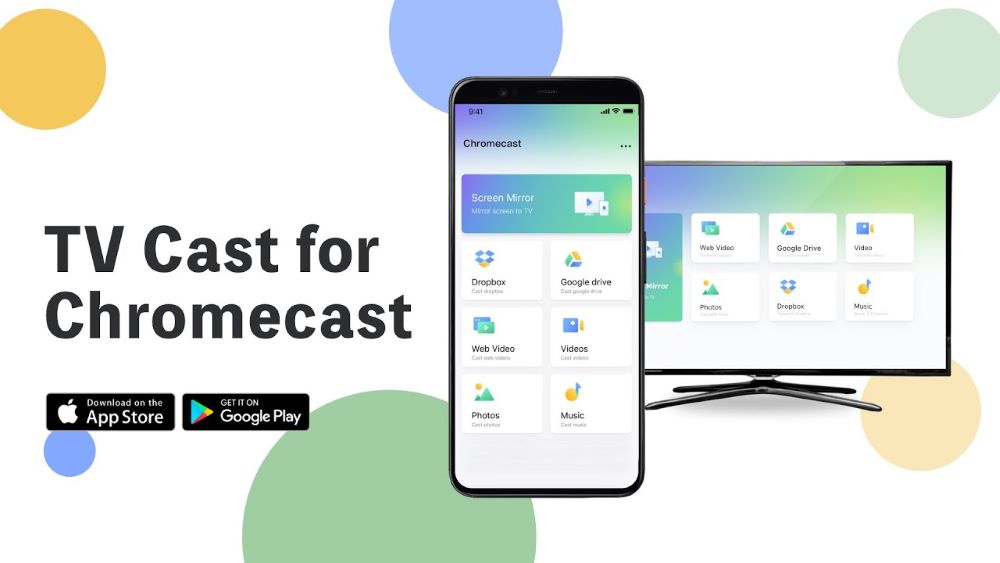 App chiếu màn hình điện thoại lên tường - TV Cast for Chromecast