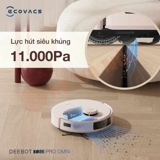 Lực hút 11.000Pa mạnh mẽ, hiệu suất hoạt động cao